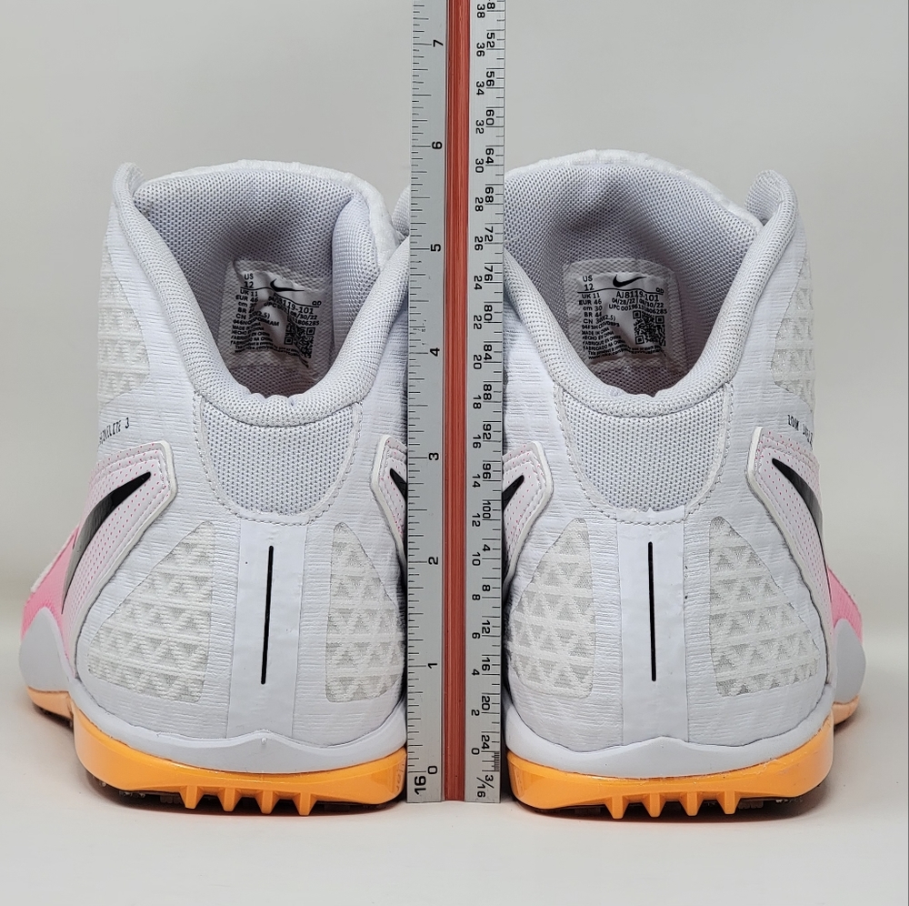 Nike Zoom Javelin Elite 3 Track White Pink Mens Size 12 AJ8119-101 New - Picture 7 of 10